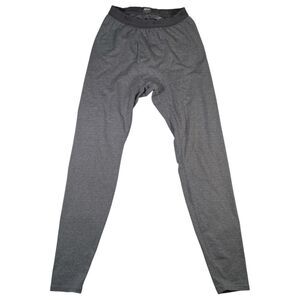 REI Pants Mens Small Base Layer Long Johns Striped Gray USA Outdoors Warm Skiing